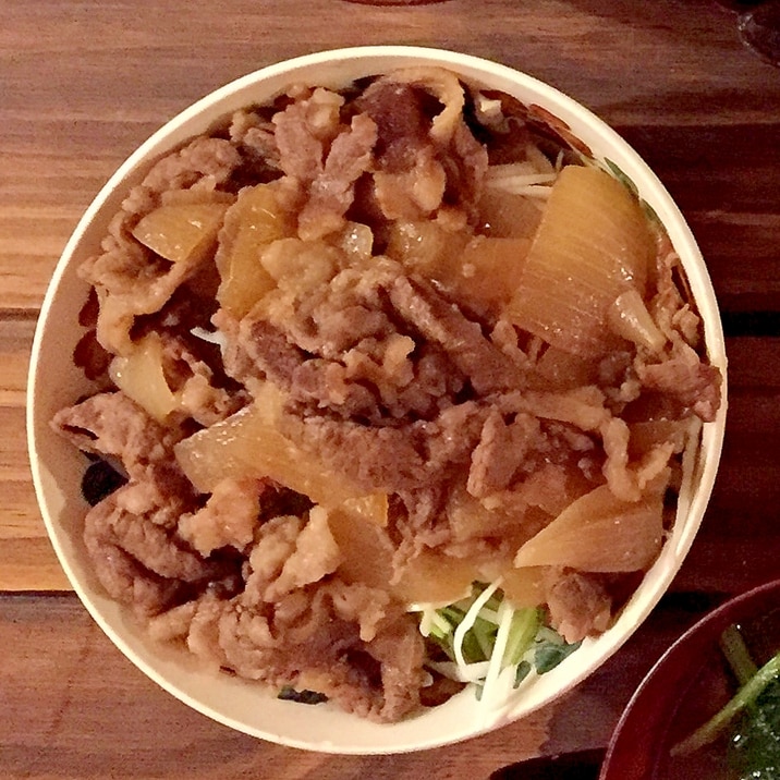 超簡単3ステップ☆吉野家っぽい牛丼(糖質オフ)